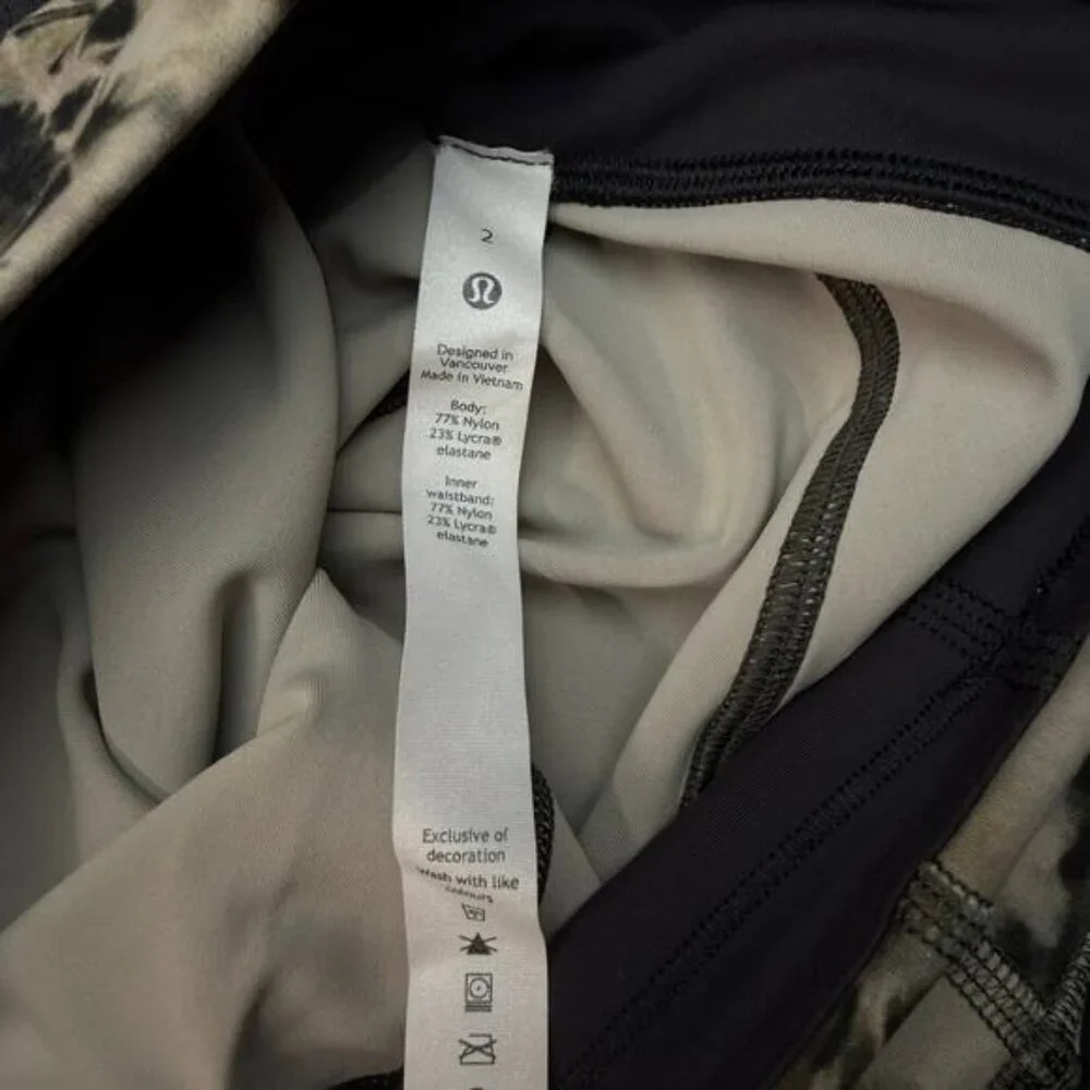 Lululemon Invigorate High-Rise Tight 25" Everlux In Dispersed Light Raw Linen - Picture 6 of 9